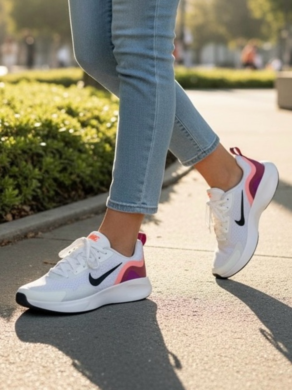Nike Crimson Cactus Flower Wearallday Sneaker, Size 8 - Picture 3 of 13